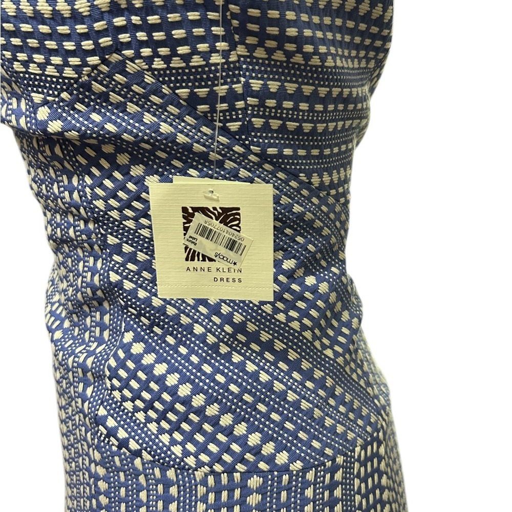 Anne Klein Chicory/White Midi Dress Size 8 - Picture 4 of 5